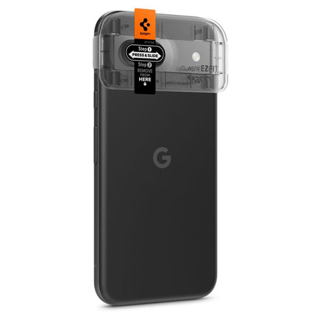 Spigen Optik.TR EZ Fit Kamera-Objektivschutz 2er-Pack - Objektivschutzglas für Google Pixel 8A (2 Stück) (Schwarz)