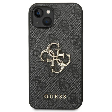Guess 4G Big Metal Logo - pouzdro pro iPhone 14 Plus (šedé)