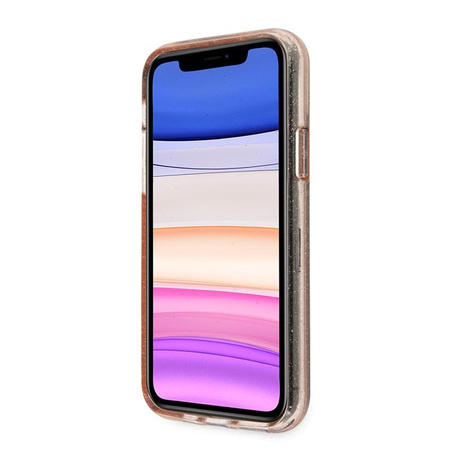 Třpytivé pouzdro Guess - pouzdro pro iPhone 11 (růžové)