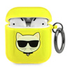 Karl Lagerfeld Choupette Head - pouzdro na Airpods (fluo yellow)