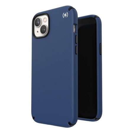 Speck Presidio2 Pro - Antibacterial iPhone 14 Plus Case (Coastal Blue / Black / White)