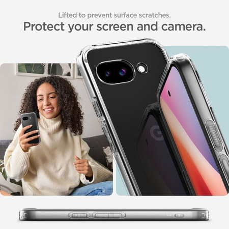 Spigen Ultra Hybrid - Étui pour Google Pixel 9a (Crystal Clear)