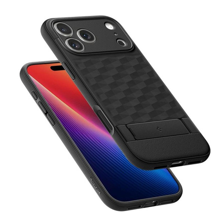 ETUI DO IPHONE 17 PRO do MAGSAFE SPIGEN PARALLAX ORYGINALNE CZARNE CASE