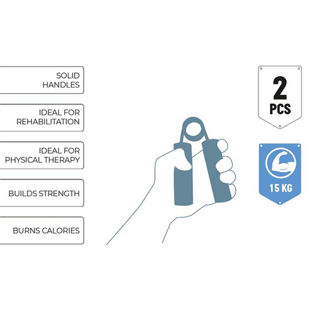 Umbro - Ściskacz do rąk 15 kg 2 szt. (czerwony)