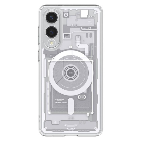 Spigen Ultra Hybrid MagSafe - Case for Samsung Galaxy S25 Edge (Zero One White)