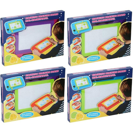 Eddy toys - Magnetisches Whiteboard / verschwindender Stift für Kinder (Lila)