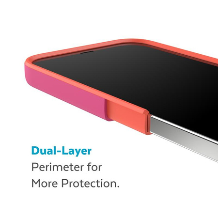 Speck CandyShell Pro - iPhone 14 Pro Max Hülle mit MICROBAN-Beschichtung (Digital Pink / Energy Red)