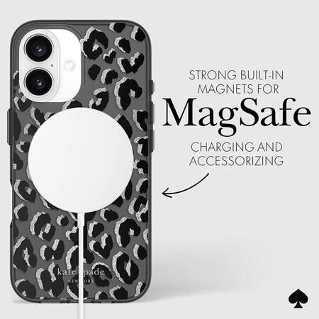 Kate Spade New York Schutzhülle MagSafe - iPhone 16 (City Leopard)