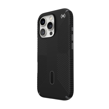 Speck Presidio2 Grip ClickLock & MagSafe - Coque iPhone 16 Pro (Noir / Gris ardoise / Blanc)