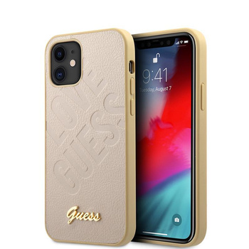 Guess Schillernde Liebe - iPhone 12 mini Hülle (Gold)