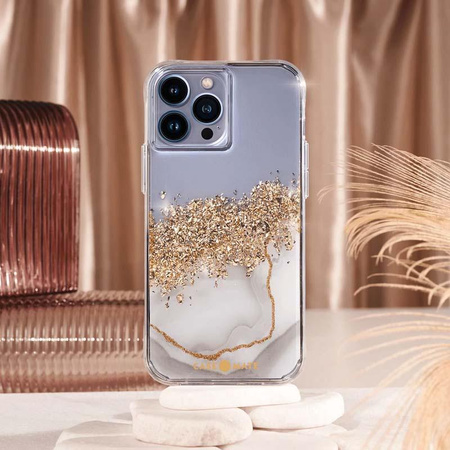 Case-Mate Karat - iPhone 14 Pro Max Hülle verziert mit Gold (Marmor)