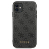 Guess 4G Metall Gold Logo - iPhone 11 Hülle (grau)