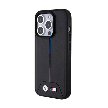 BMW Quilted Tricolor MagSafe - iPhone 15 Pro Max Case (noir)