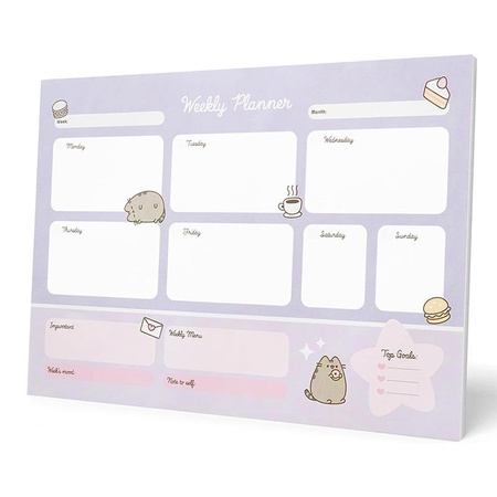 Pusheen - Planner tygodniowy z kolekcji Moments 54 strony A3