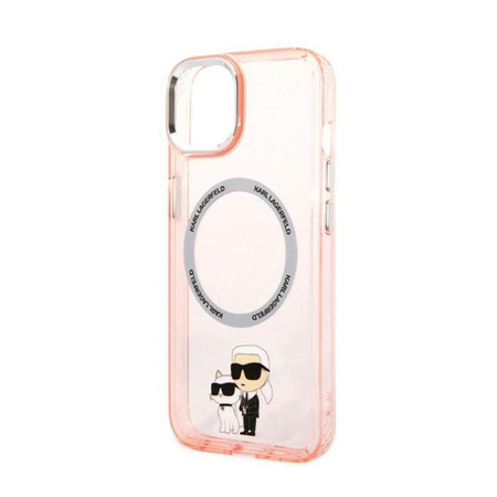 Karl Lagerfeld IML NFT Karl & Choupette MagSafe - iPhone 14 Plus Tasche (rosa)