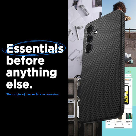 Spigen Liquid Air - Etui pour Samsung Galaxy A55 5G (Noir mat)