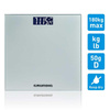 Grundig - Pèse-personne électronique, en verre, jusqu'à 180 kg (argent)