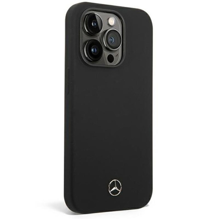 Mercedes Silicone Line - Etui iPhone 14 Pro (czarny)