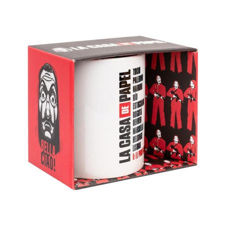 Maison du papier - Mug en céramique dans un coffret cadeau 330 ml (La Casa De Papel Mask)