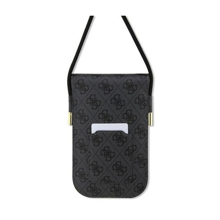 Guess 4G Metal Script Logo - Phone crossbody bag (black)