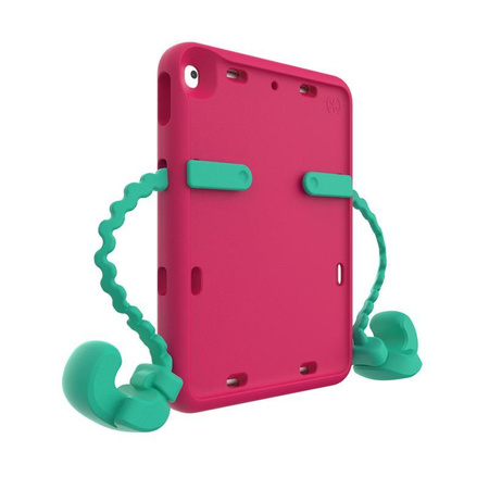 Speck Case-E - pouzdro pro iPad 10,2" 9 (2021) / 8 (2020) / 7 (2019) s povrchovou úpravou MICROBAN (červené / mátově zelené)