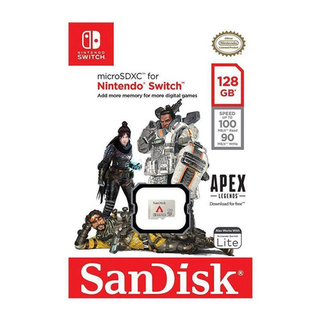 SanDisk Nintendo Switch microSDXC - 128 GB V30 UHS-I U3 memory card 100/90 MB/s