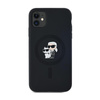Karl Lagerfeld Silicone Karl & Choupette MagSafe - iPhone 11 Case (black)
