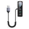 USAMS US-SJ503 - Autós kihangosító készlet FM adóval Bluetooth 5.0 (fekete)