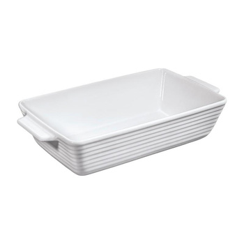Küchenprofi Bourgogne - Plat à rôtir en porcelaine / plat à four rectangulaire 24×15×5,5 cm