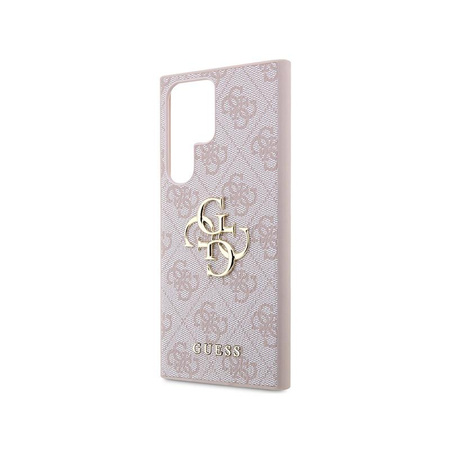 Guess 4G Big Metal Logo - Etui Samsung Galaxy S23 Ultra (różowy)