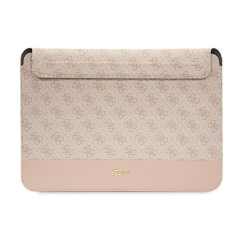 Guess 4G Stripe Metall Logo Computerhülle - 14" Notebooktasche (Pink)