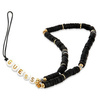 Guess Phone Strap Heishi Beads - Phone Pendant (Black)