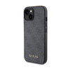 Guess 4G Metall Gold Logo - iPhone 15 Plus Tasche (grau)