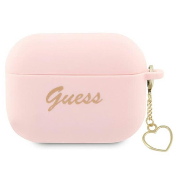Guess Silicone Heart Charm - AirPods Pro 2 Case (pink)