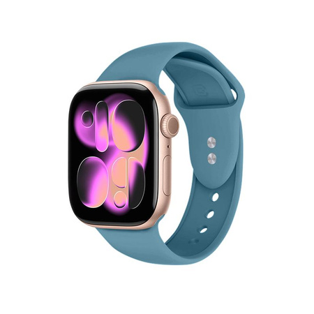Crong Liquid - Pánt Apple Watch 44/45/46/49 mm-es Apple Watch-hoz (tengeri)