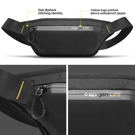 Spigen KD411 Waist Bag Klasden - Phone pouch / kidney (Black)