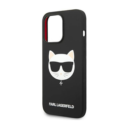 Karl Lagerfeld Choupette Head MagSafe Silicone - Coque iPhone 14 Pro Max (noir)