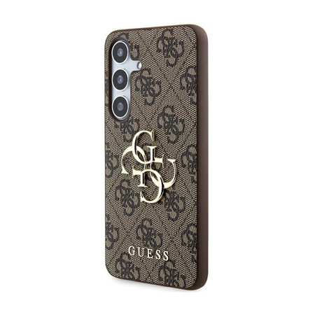 Guess 4G Big Metal Logo - pouzdro pro Samsung Galaxy A55 5G (hnědé)