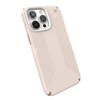 Speck Presidio2 Grip - iPhone 15 Pro Max Tasche (gebleichter Knochen / Erbstück Gold / Haselnussbraun)