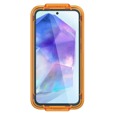 Spigen Alm Glas.TR 2-Pack - gehärtetes Glas für Samsung Galaxy A55 5G (2 Stk.) (Transparent)