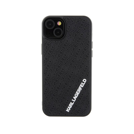 Karl Lagerfeld 3D Rubber Multi Logo - Case for iPhone 15 Plus (black)