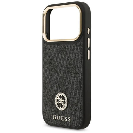 Guess 4G Strass Logo MagSafe - Pouzdro iPhone 17 Pro (černé)
