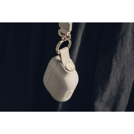 Moshi Pebbo - Pouzdro AirPods Pro s odnímatelným řemínkem na zápěstí (Savanna Beige)