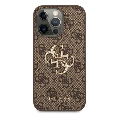 Guess 4G Big Metal Logo - iPhone 13 Pro Max tok (barna)