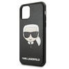 Karl Lagerfeld szilikon ikonikus Karl`s Head - iPhone 11 Pro tok (fekete)