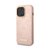 Guess Peony Logo Plate MagSafe - Etui iPhone 13 Pro (różowy)