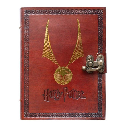Harry Potter - Leder Notizbuch 13,5x18 cm (Braun)