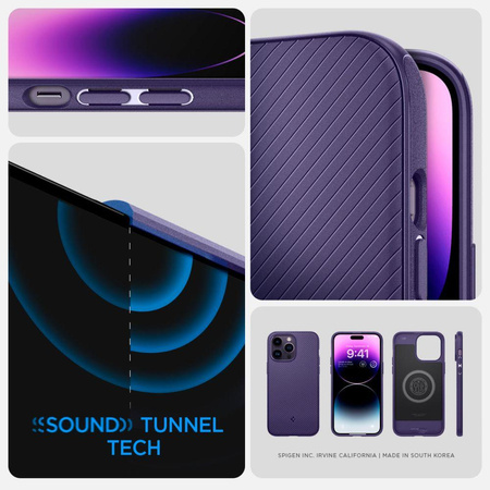 Spigen Mag Armor - Coque pour iPhone 14 Pro (Violet)