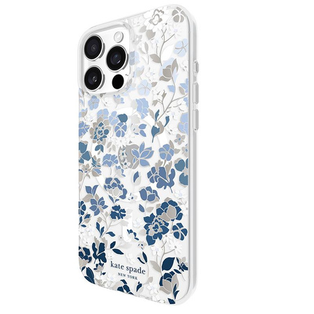 Kate Spade New York Ochranné pouzdro Gems MagSafe - iPhone 16 Pro Max (Flowerbed Blue)