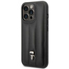 Karl Lagerfeld Quilted Puffy Ikonik Pin - Case for iPhone 14 Pro Max (Black)